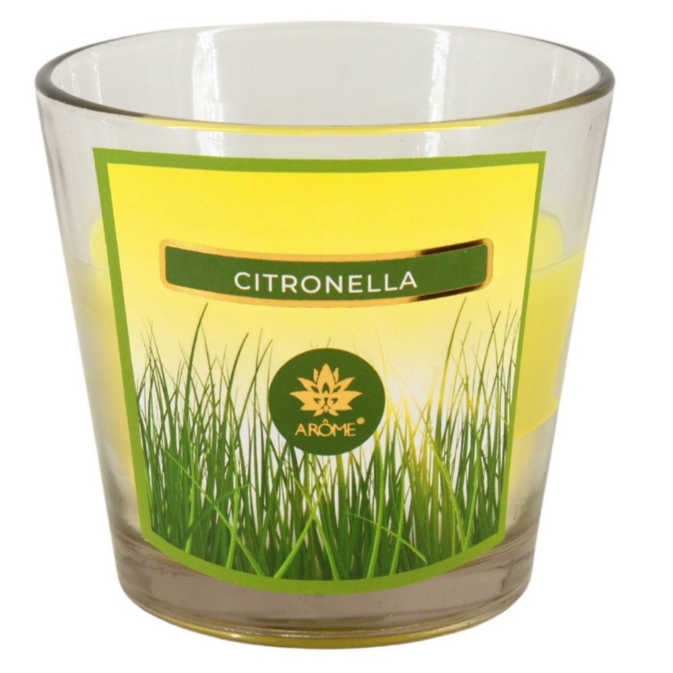 Arome Vonná svíčka ve skle Citronella, 120 g