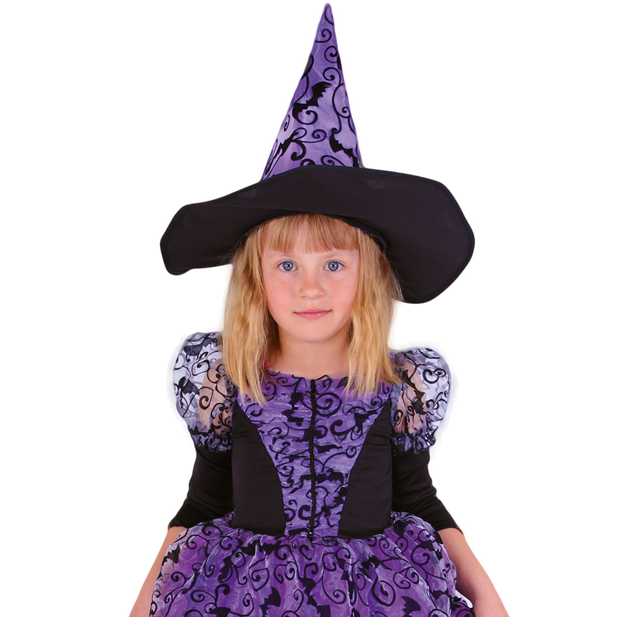 Rappa Dětský kostým Čarodějnice, fialová