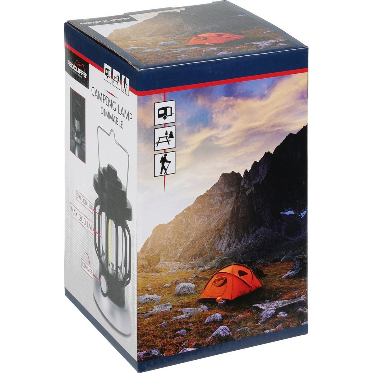 Redcliffs Campingová LED lampa, 10,8 x 16,5 cm