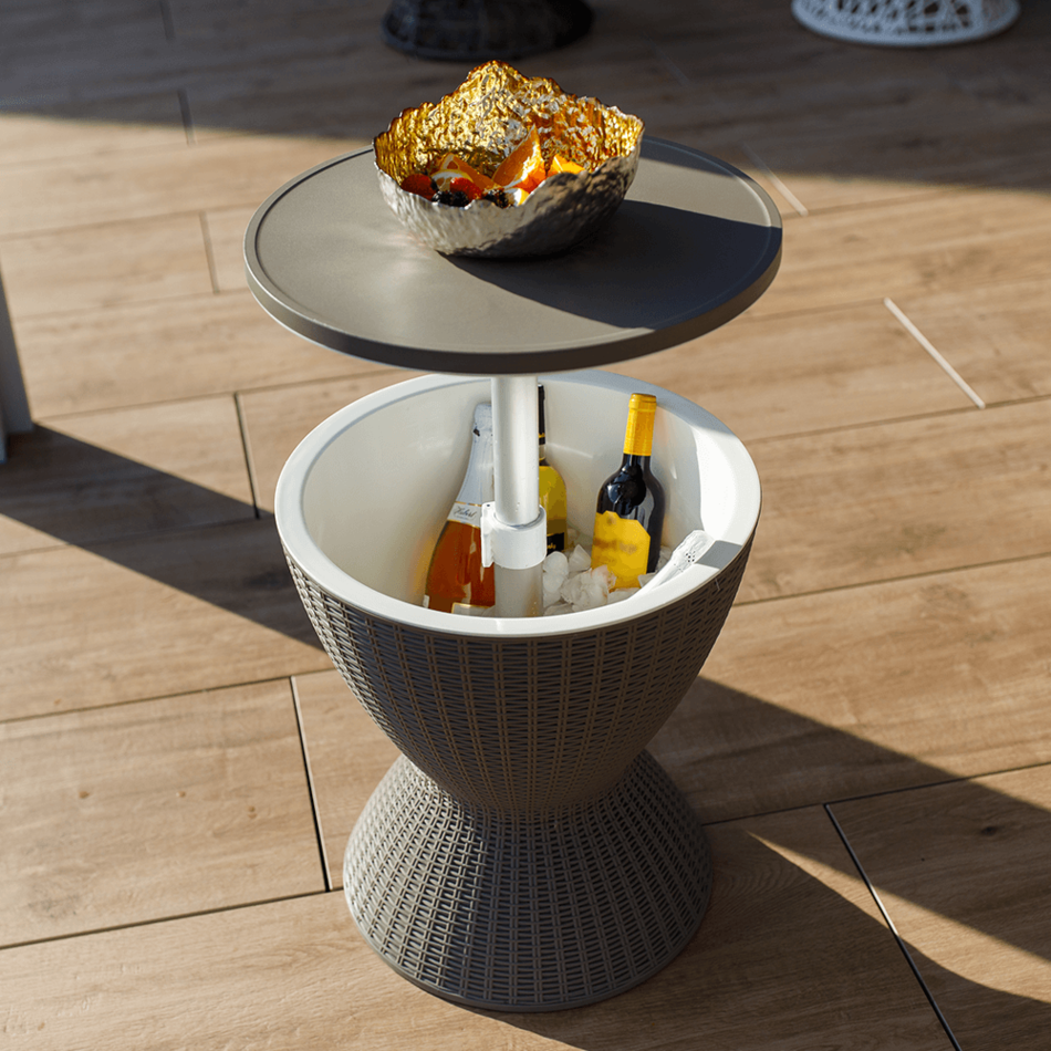Zahradní chladicí stolek Fabir, šedá