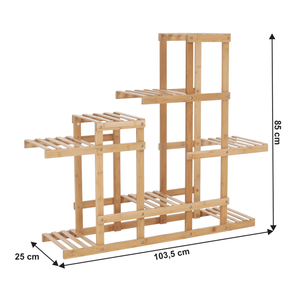 Regál na květiny Tabia, bambus