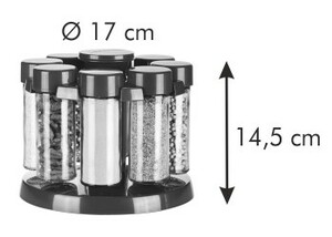 Tescoma SEASON kořenky v otočném stojánku 8 ks
