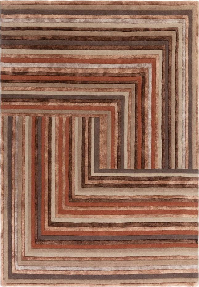 Vlněný koberec v cihlové barvě 160x230 cm Network Terracotta – Asiatic Carpets