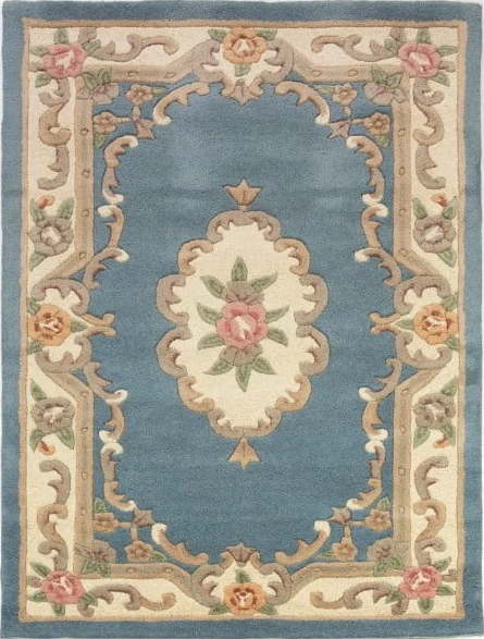 Modrý vlněný koberec Flair Rugs Aubusson, 150 x 240 cm