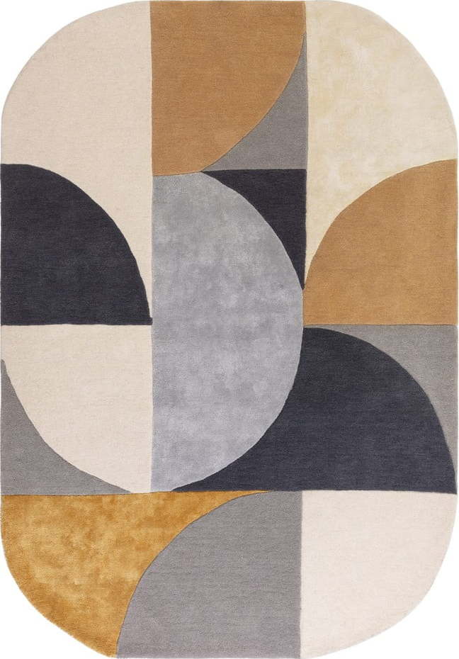 Okrově žlutý vlněný koberec 160x230 cm Sunset – Asiatic Carpets