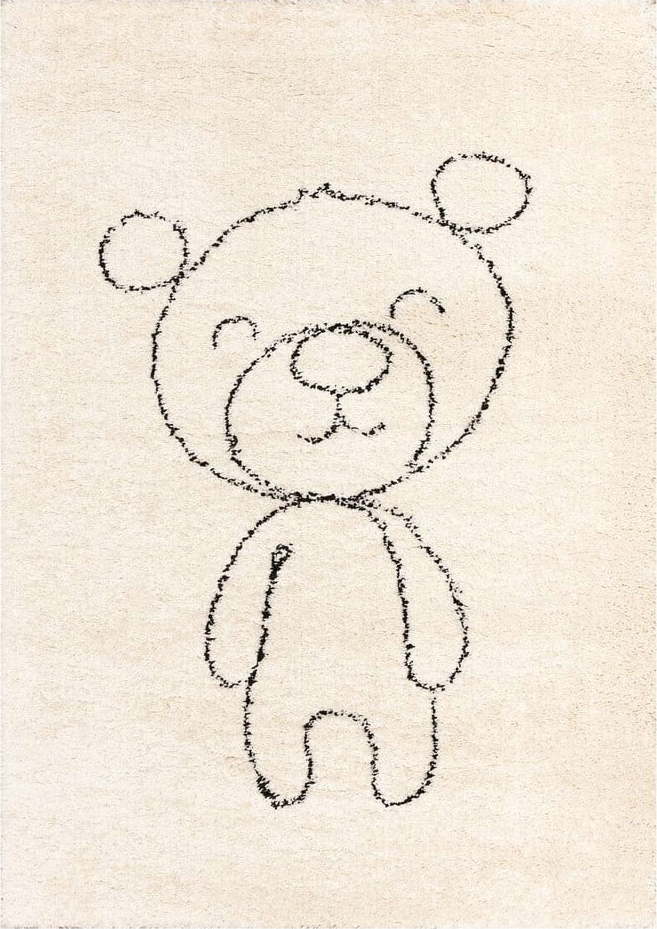 Béžový antialergenní dětský koberec 230x160 cm Teddy Bear - Yellow Tipi