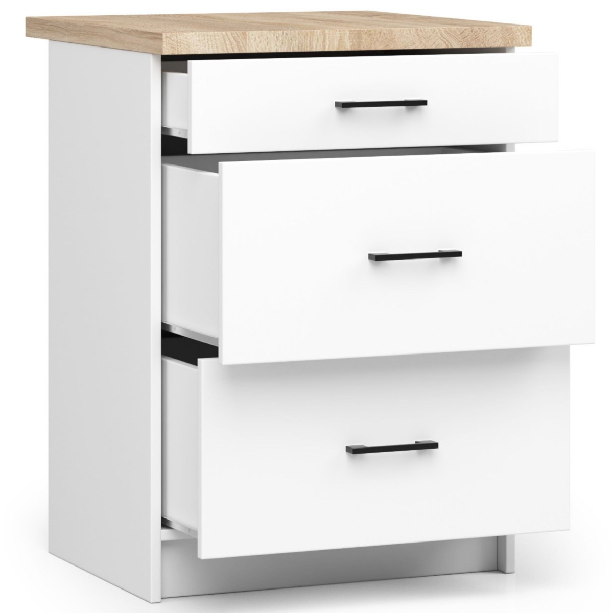 Ak furniture Kuchyňská skříňka Olivie S 60 cm 3S bílá