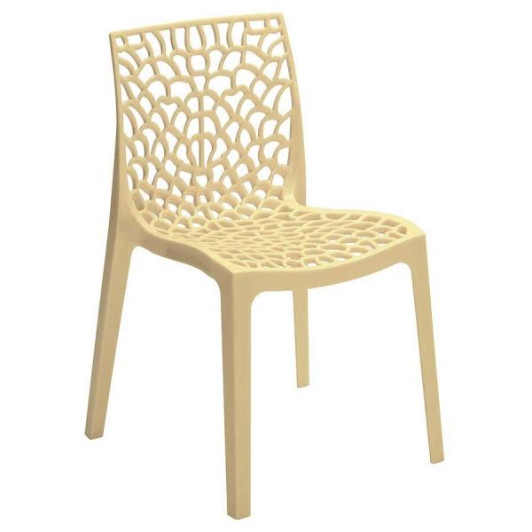 Jídelní plastová židle Stima GRUVYER – bez područek, více barev Verde brillante