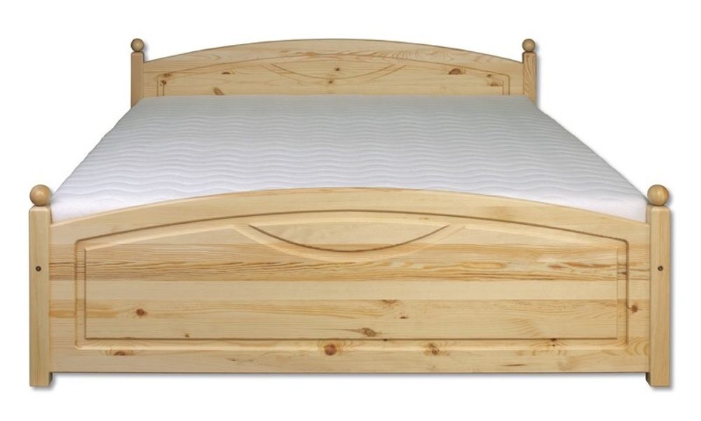 Drewmax Drewmax Vyvýšená borovicová postel LK103 200 x 200 cm