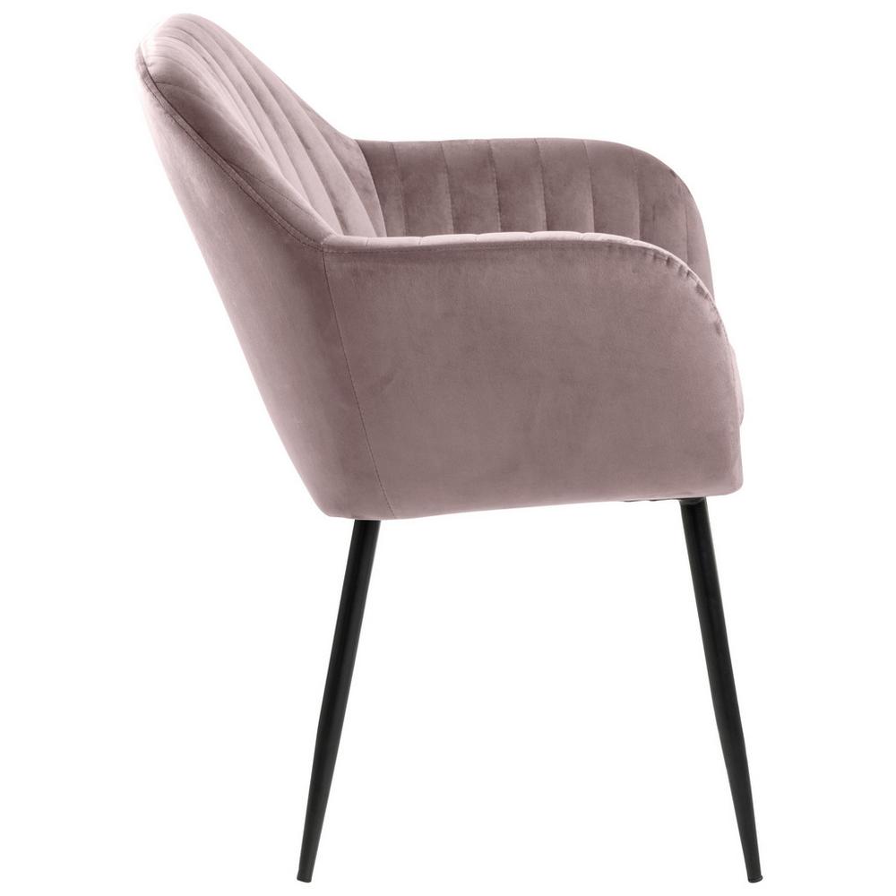 Židle s područkami Emilia Růžová