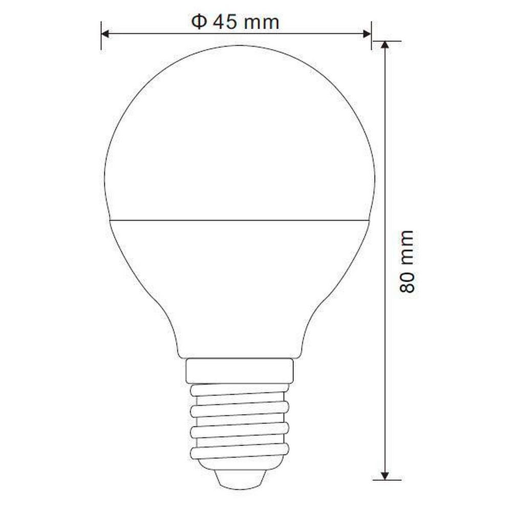 LED žárovka E14, 5W, ILLU, 230V