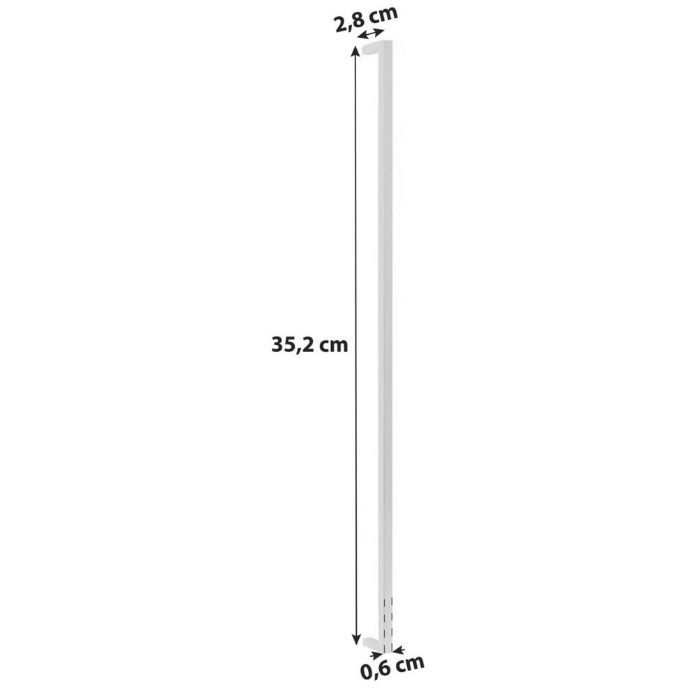 Schrankgriff Unit L:35cm Edelstahl Gebürstet