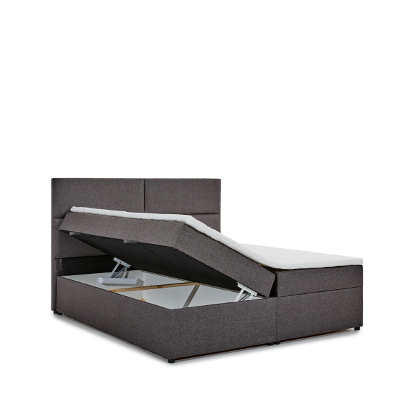 Boxspring PILANSI 05 160x200, světle šedá látka