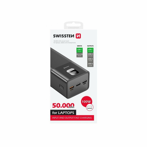 SWISSTEN Powerbanka pro notebook 50 000 mAh POWER LINE