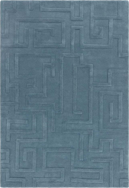 Modrý vlněný koberec 120x170 cm Maze – Asiatic Carpets