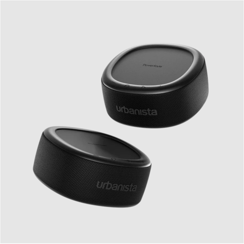 URBANISTA Bluetooth reproduktor se solárním nabíjením Malibu, černá