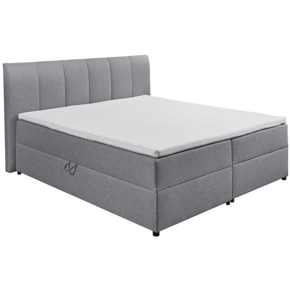 Boxspring postel GRANADA šedá 180x200 cm