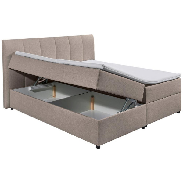 Boxspring postel GRANADA hnědá 180x200 cm