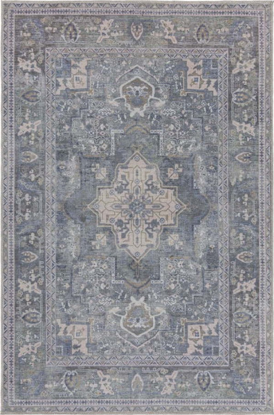 Zelený pratelný koberec s příměsí recyklovaných vláken 80x150 cm Windsor – Flair Rugs