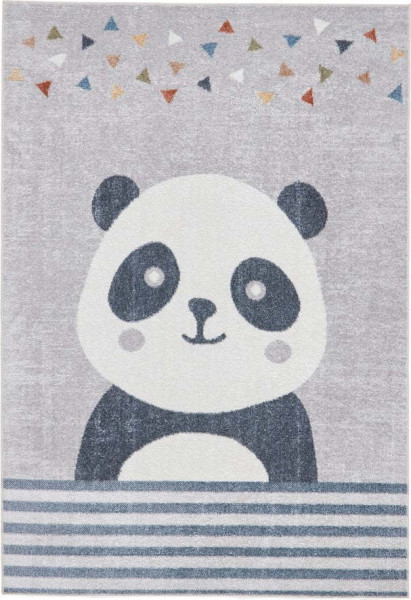 Světle šedý dětský koberec 80x150 cm Vida Kids Panda – Think Rugs