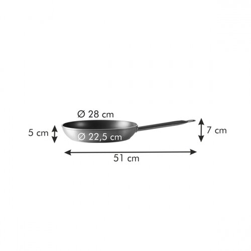 TESCOMA pánev GrandCHEF ø 28 cm, dlouhá rukojeť