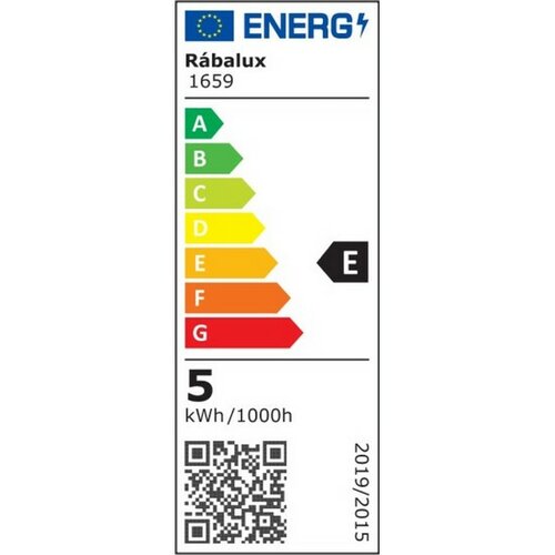 Rabalux Dekorativní LED filament žárovka, jantarová, E27, ST58, 5,4W, 600lm, 3000K, 20000h.