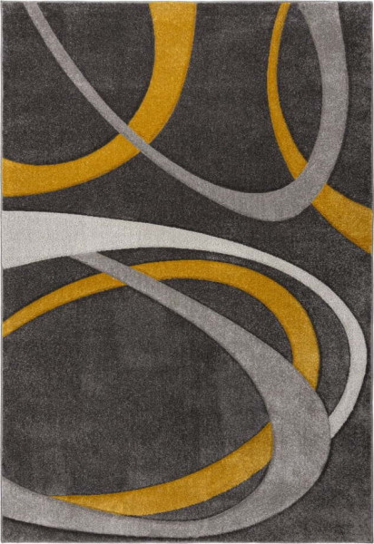 Okrově žluto-šedý koberec 200x290 cm Elude Orb – Flair Rugs