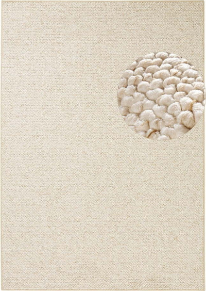 Krémový koberec 100x140 cm Wolly – BT Carpet