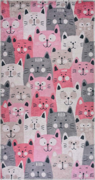 Růžový dětský koberec 160x230 cm Silly Cats – Vitaus