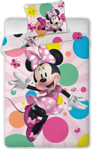 Faro Dětské povlečení Myška Minnie s motýlky 140x POFA1795