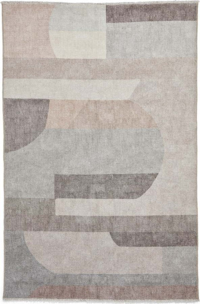 Béžový pratelný koberec s příměsí bavlny 122x170 cm Whisper – Think Rugs