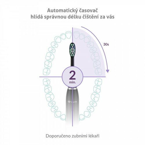 TrueLife Sonický zubní kartáček SonicBrush Clean30, černá