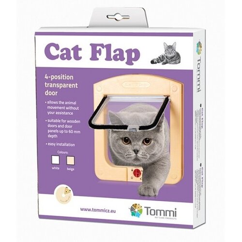 Cat Flap dvířka pro kočky bílá