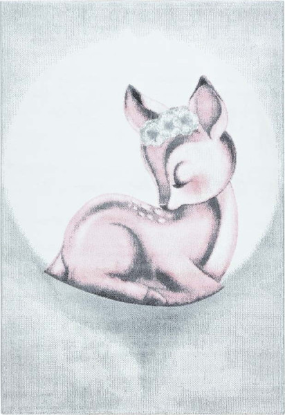 Světle růžovo-světle šedý dětský koberec 120x170 cm Bambi – Ayyildiz Carpets