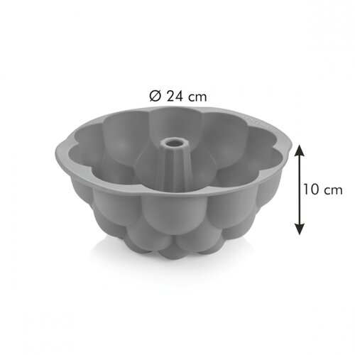 TESCOMA bábovka vysoká DELÍCIA SiliconPRIME ø 24 cm, malina