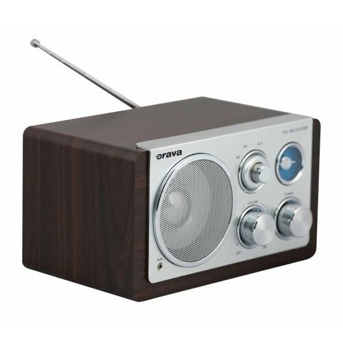 Orava RR-19 C retro rádio, hnědá