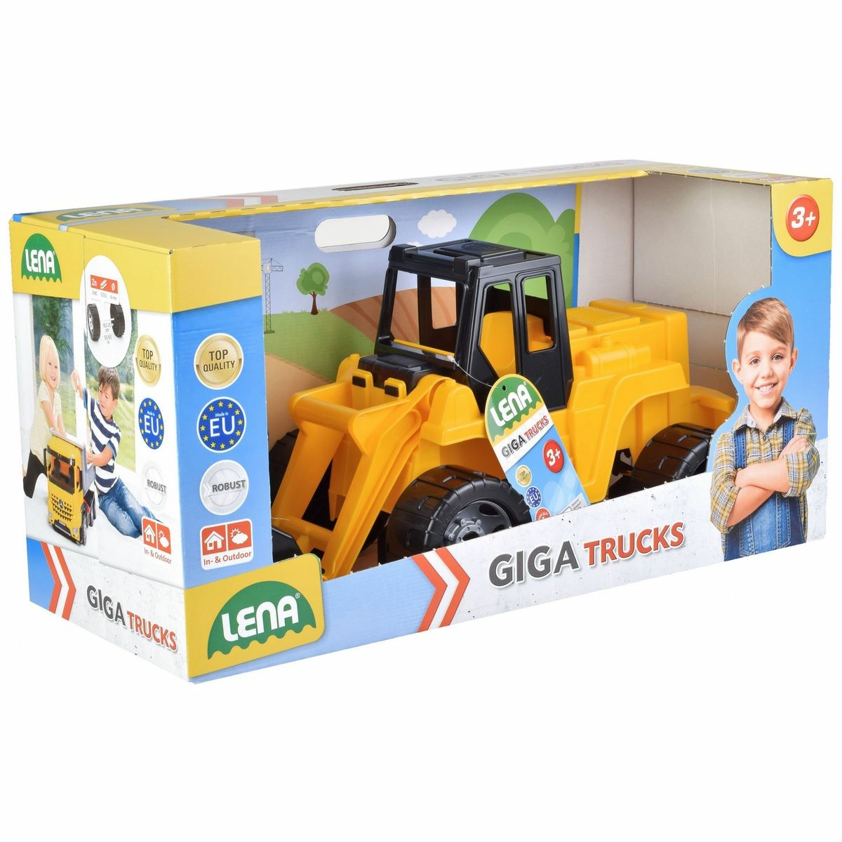 Lena Nakladač Giga Trucks žlutá, 62 cm