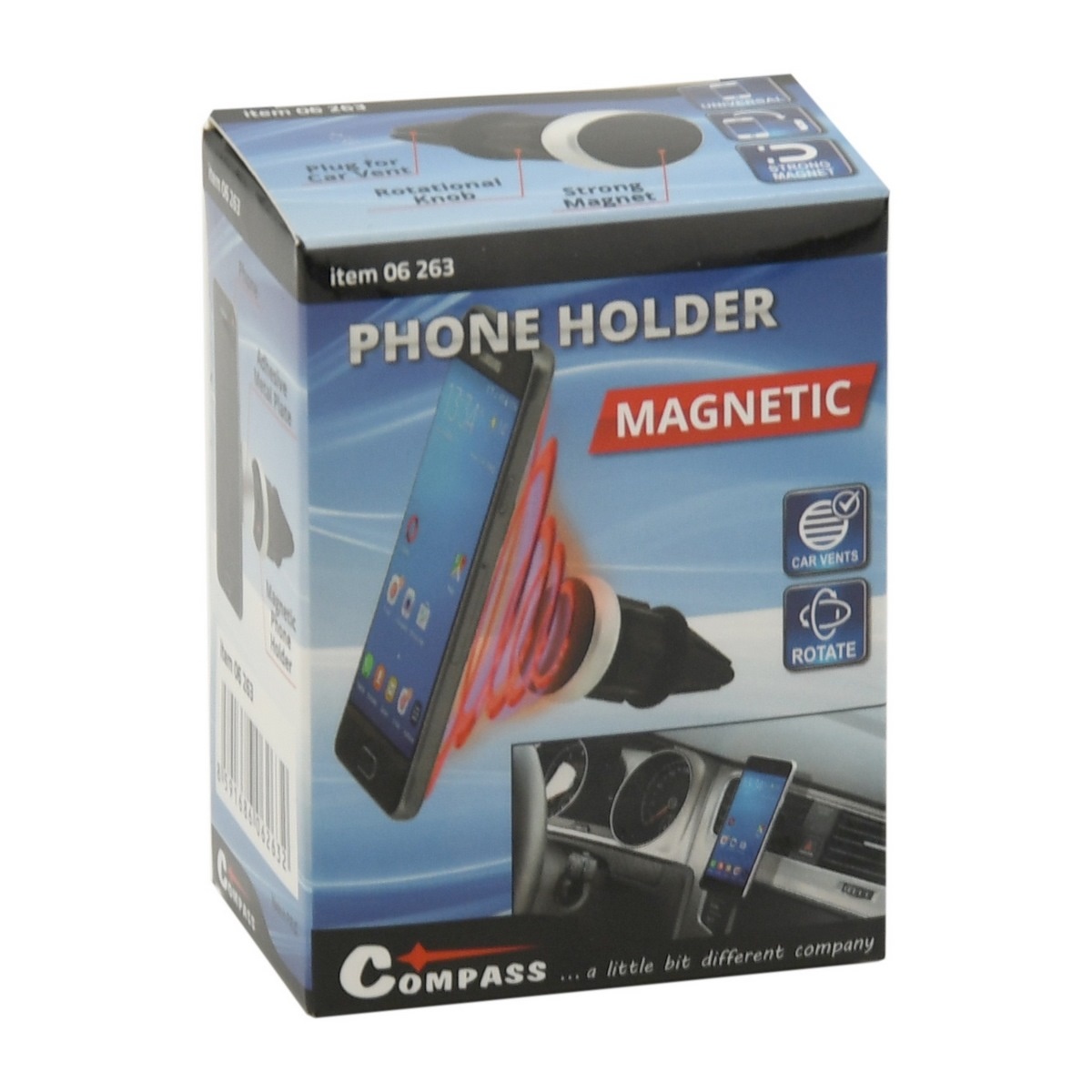 Držák telefonu magnetický do mřížky ROUND držák telefonu magnetický