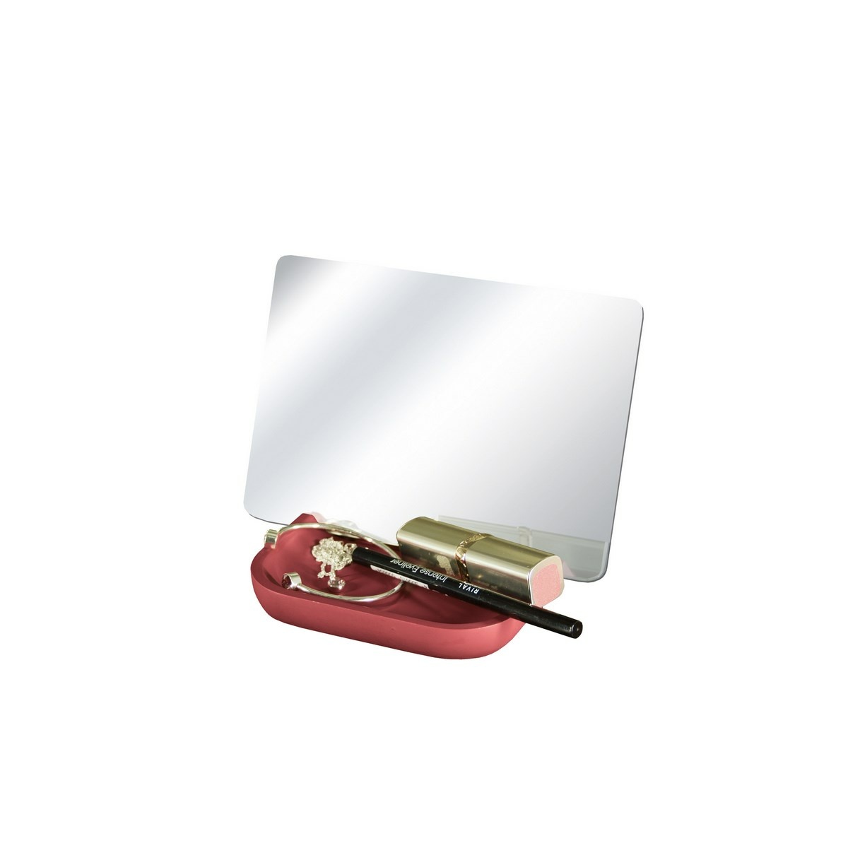 Kleine Wolke Kosmetické zrcadlo Tray, růžová
