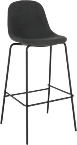 Tempo Kondela Barová židle MARIOLA 2 NEW - tmavě šedá látka / kov + kupón KONDELA10 na okamžitou slevu 3% (kupón uplatníte v košíku)