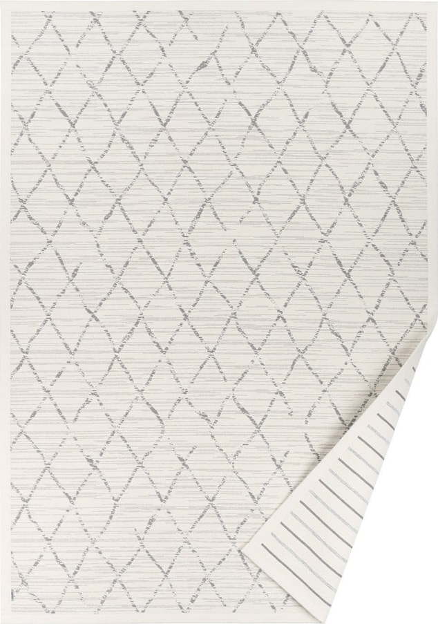 Bílý vzorovaný oboustranný koberec Narma Vao, 70 x 140 cm
