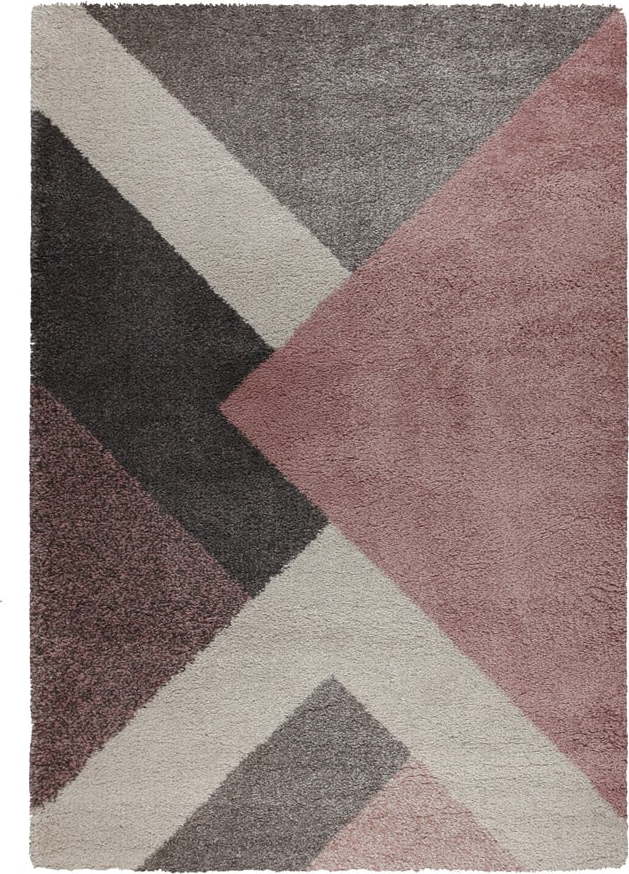 Růžovo-šedý koberec Flair Rugs Zula, 120 x 170 cm