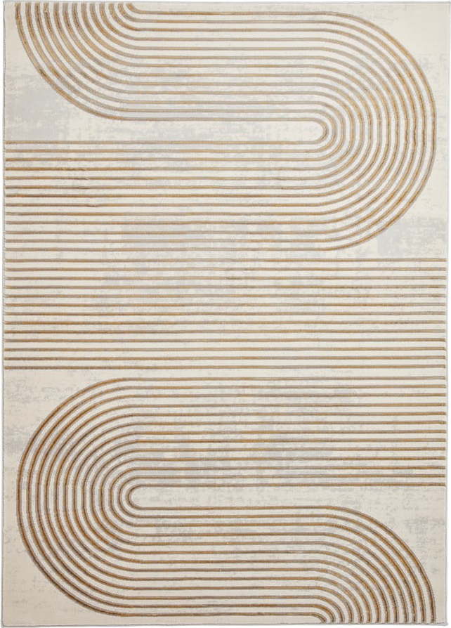 Koberec v šedo-zlaté barvě 170x120 cm Apollo – Think Rugs