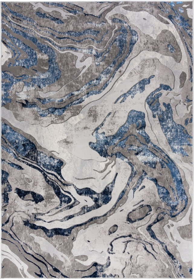 Modro-šedý koberec 160x230 cm Marbled – Flair Rugs