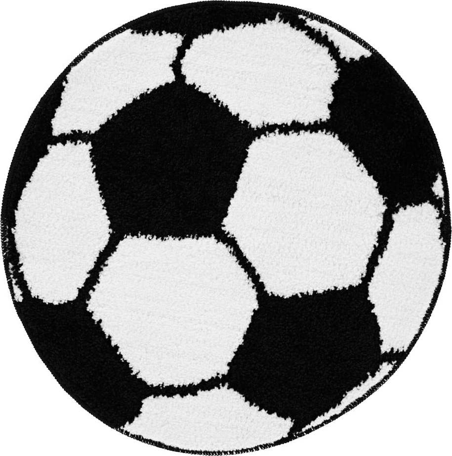 Dětský koberec ve tvaru fotbalového míče Catherine Lansfield Its a Goal, ⌀ 66 cm