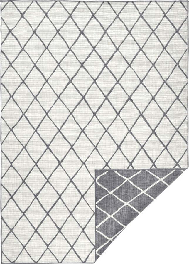 Šedo-krémový venkovní koberec NORTHRUGS Malaga, 120 x 170 cm