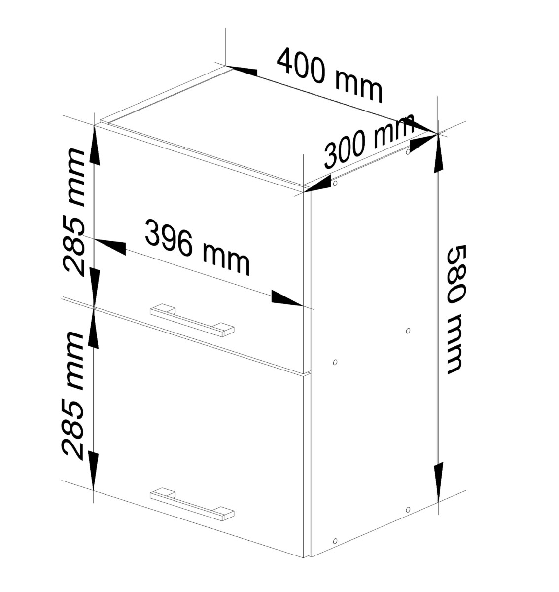 Ak furniture Kuchyňská skříňka Olivie W 40 cm cm bílá - závěsná