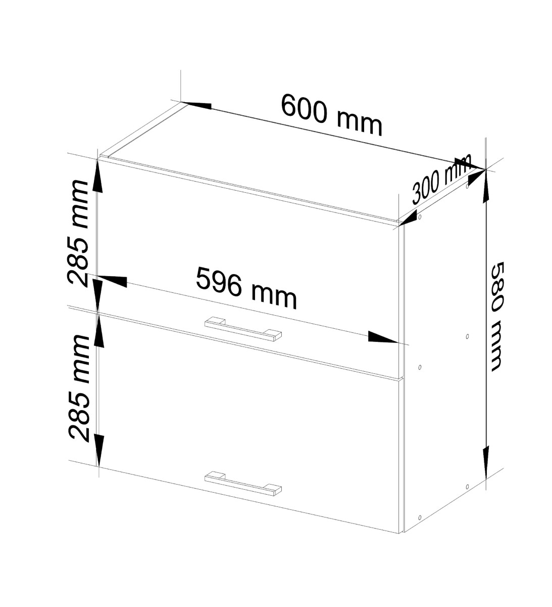 Ak furniture Kuchyňská skříňka Olivie W 60 cm bílá závěsná