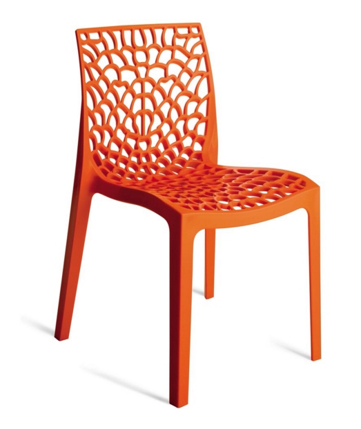 Jídelní plastová židle Stima GRUVYER – bez područek, více barev Verde brillante