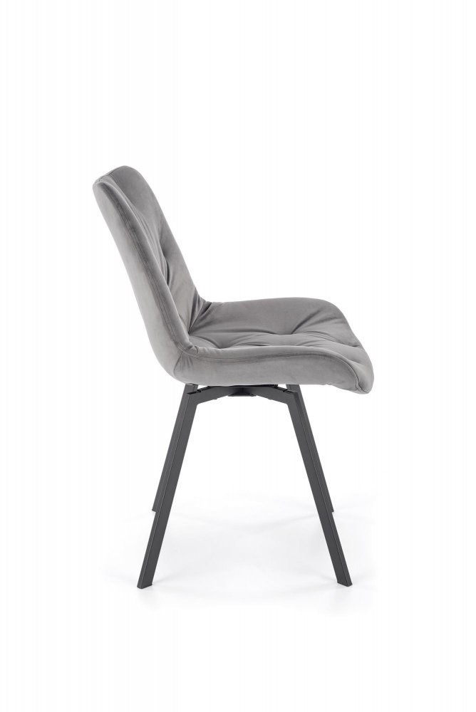 Jídelní židle BECKY — kov, látka, více barev Černá